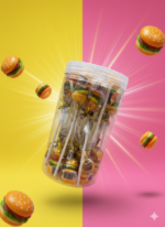 ⁦Gourmet Gummy Burger Skewers – (18pcs) *20⁩ - الصورة ⁦2⁩