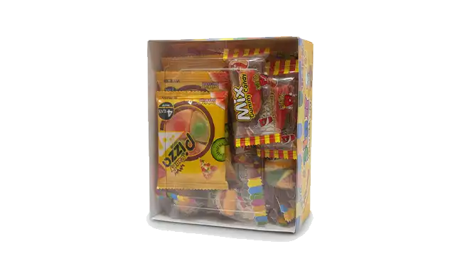 ddfskdk Gourmet Gummy Pizza & Fruit Mix –(24pcs) *24 - الصورة 1